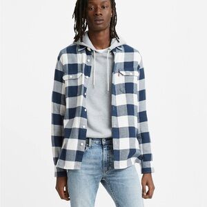 Levi's Navy and White Checkered Shirt